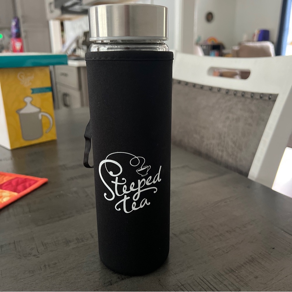 Steeped Tea 16 oz Glass Infuser/Tumbler